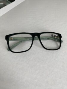 Black frame for eye glasses
